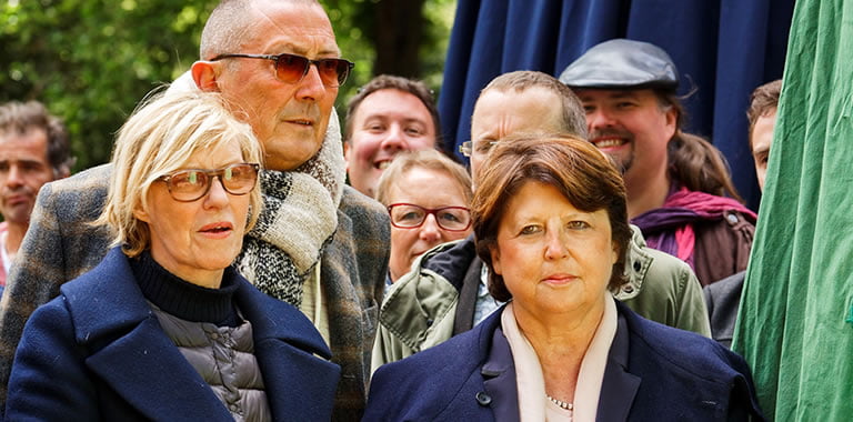 Martine Aubry, maire de Lille - P’tit Jacques est un nouveau géant de la ville de Lille et du quartier Vauban
